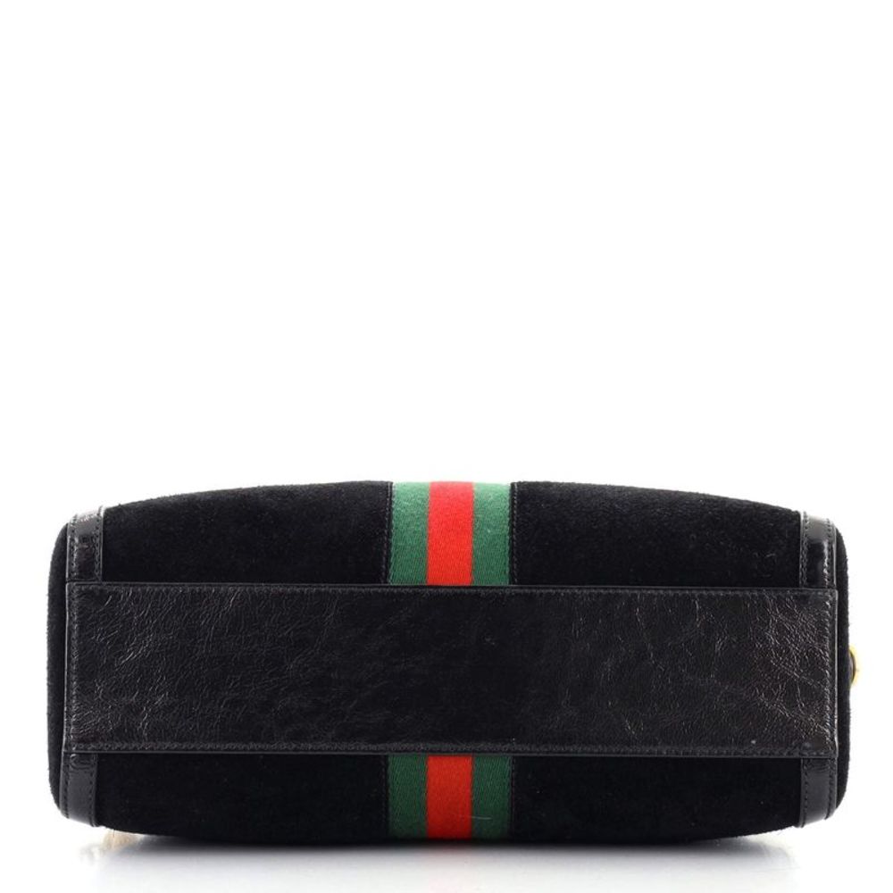 Gucci Ophidia Boston Bag Suede Medium Black - Picture 5 of 8